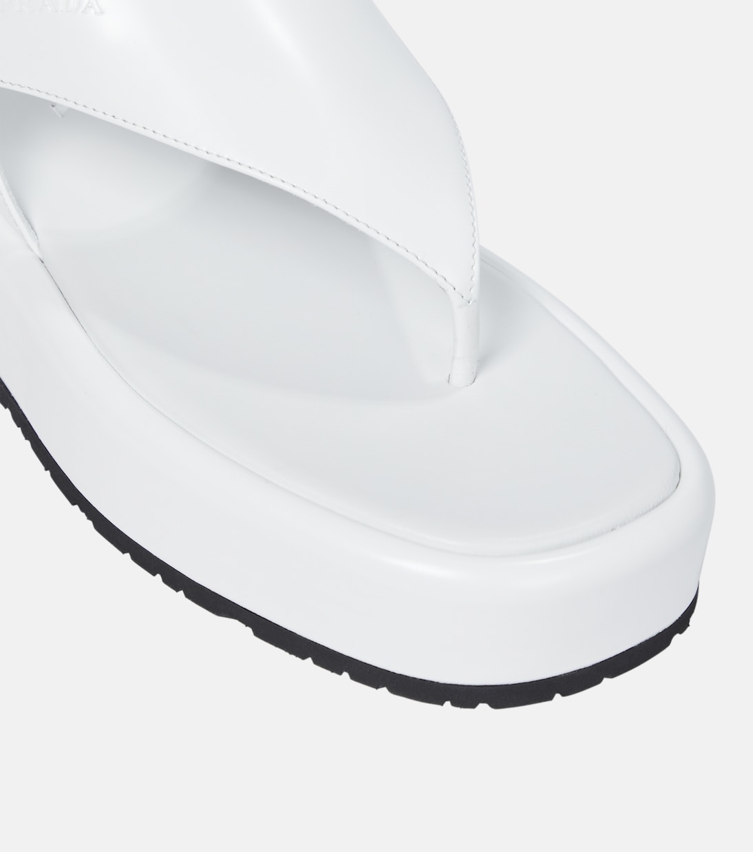 Sandales à plateforme en cuir | Prada