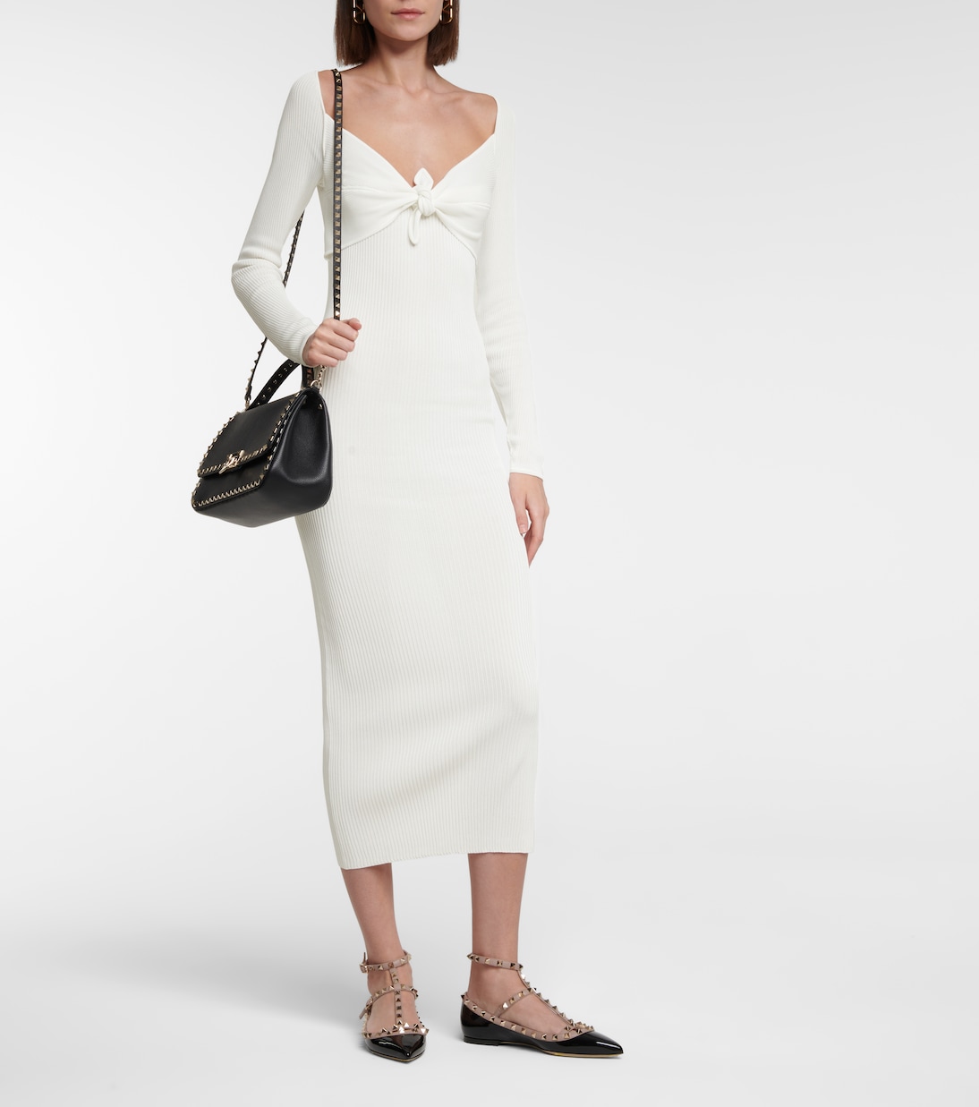 Valentino Midikleid aus Rippstrick | Valentino