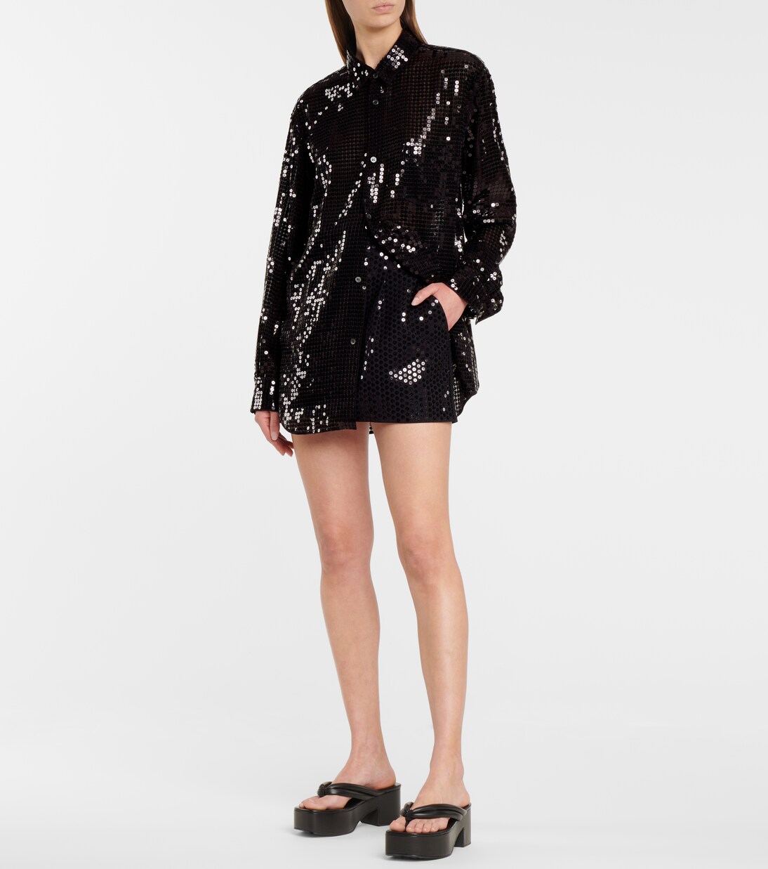 Sequined wool-blend miniskirt | Junya Watanabe