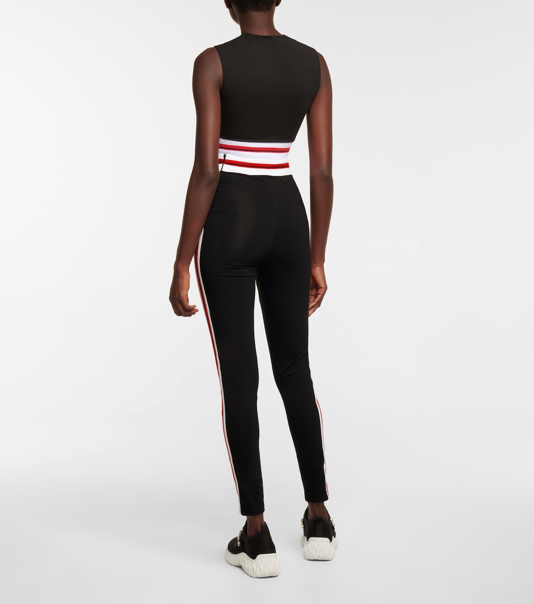 Leggings in cotone stretch | Miu Miu
