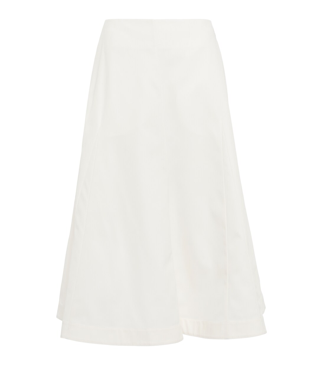 Falda midi en sarga de algodón | Jil Sander
