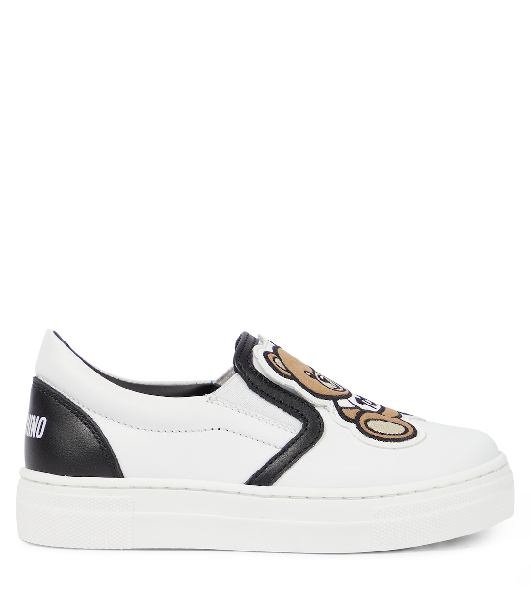 Slip-on leather sneakers | Moschino Kids