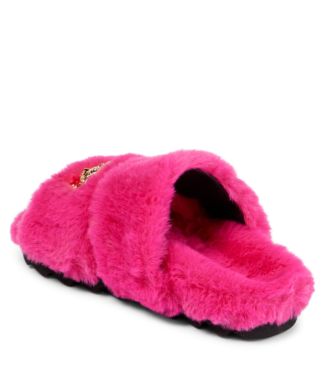 Medusa faux fur slides | Versace Kids