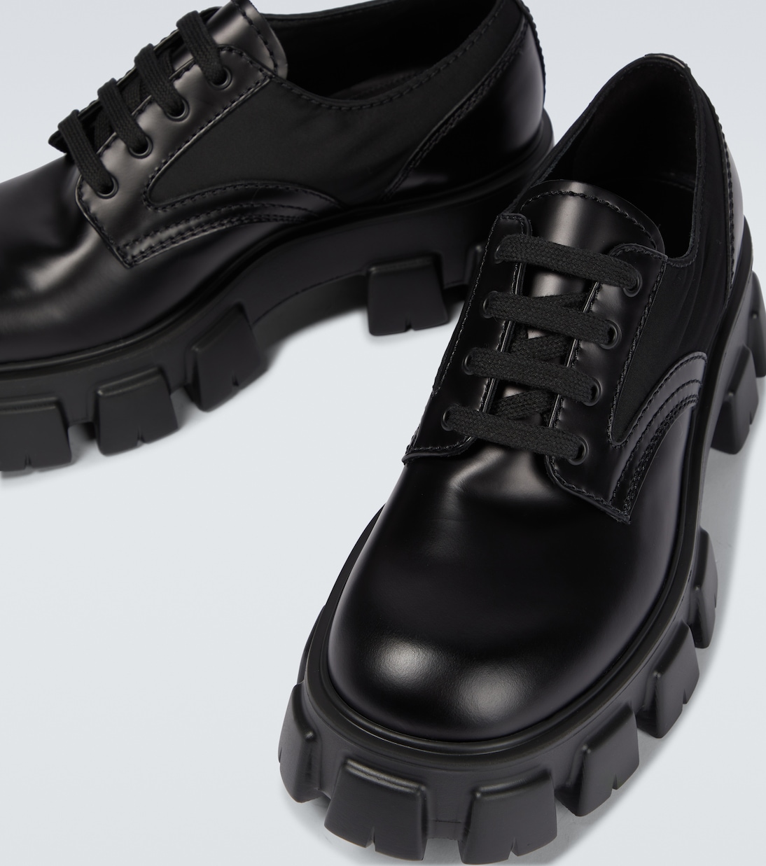 Schnürschuhe Monolith aus Leder | Prada
