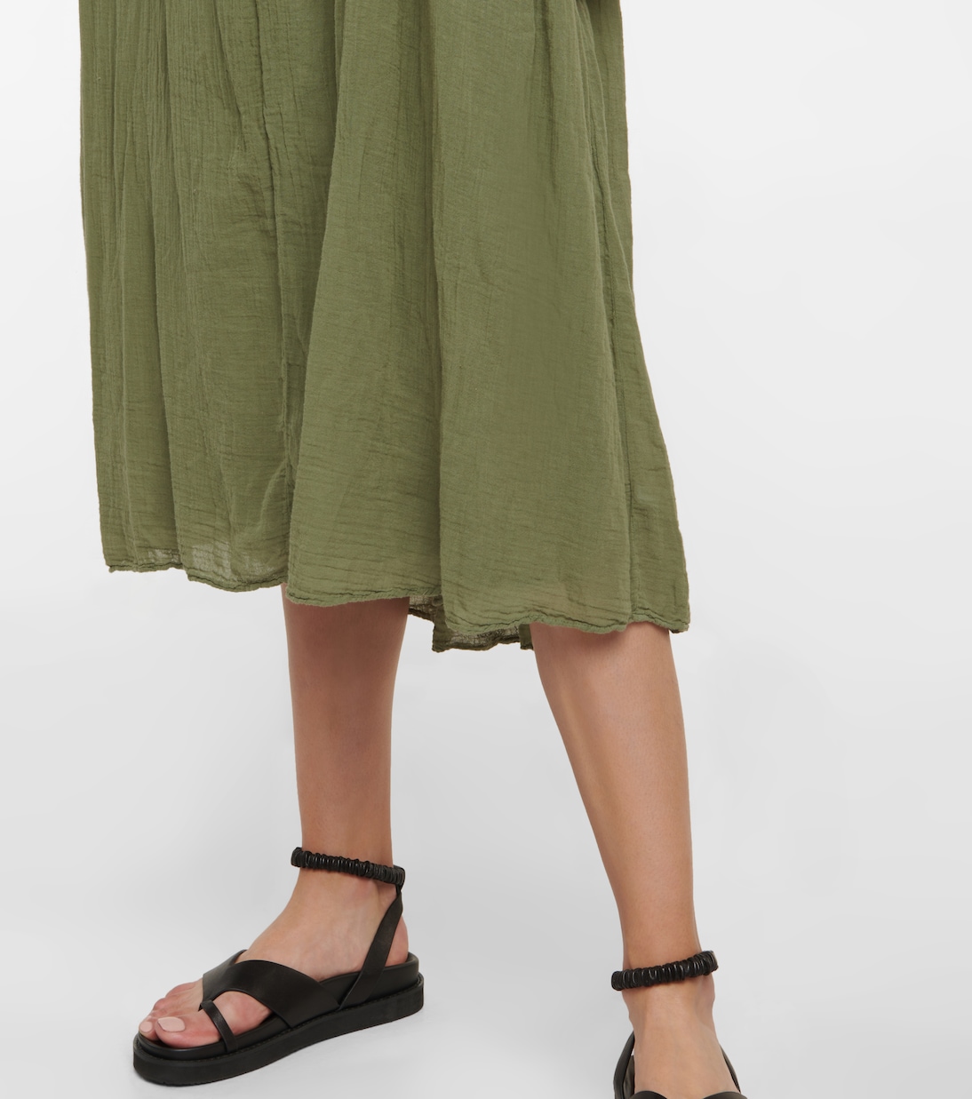 Frankie cotton voile midi dress | Velvet