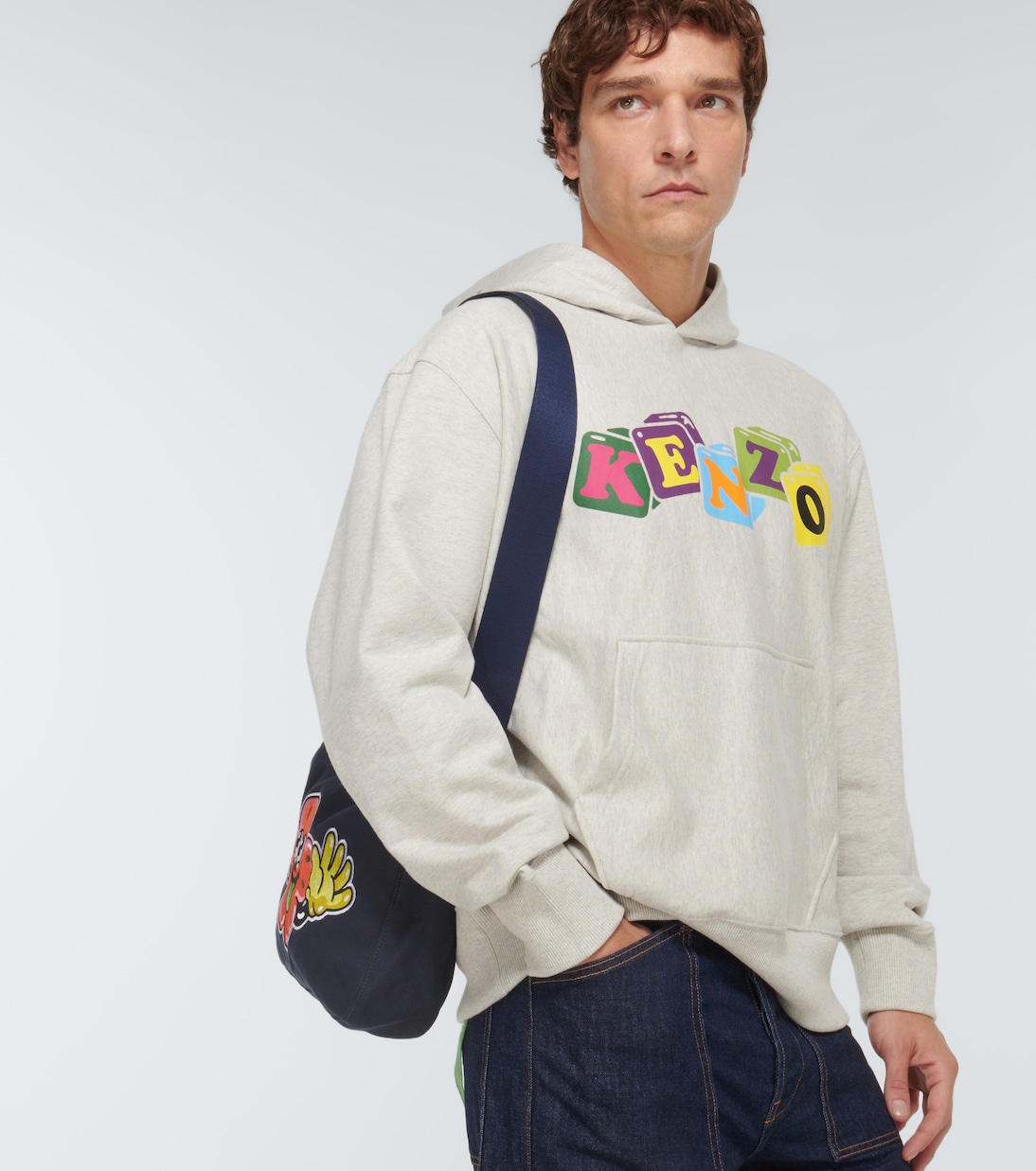 Felpa in jersey di cotone con cappuccio | Kenzo