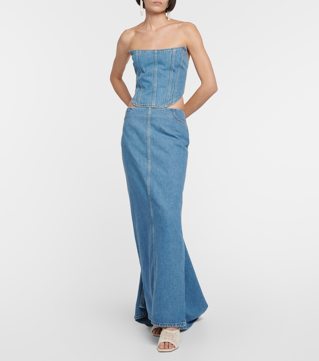 Denim bustier | Magda Butrym