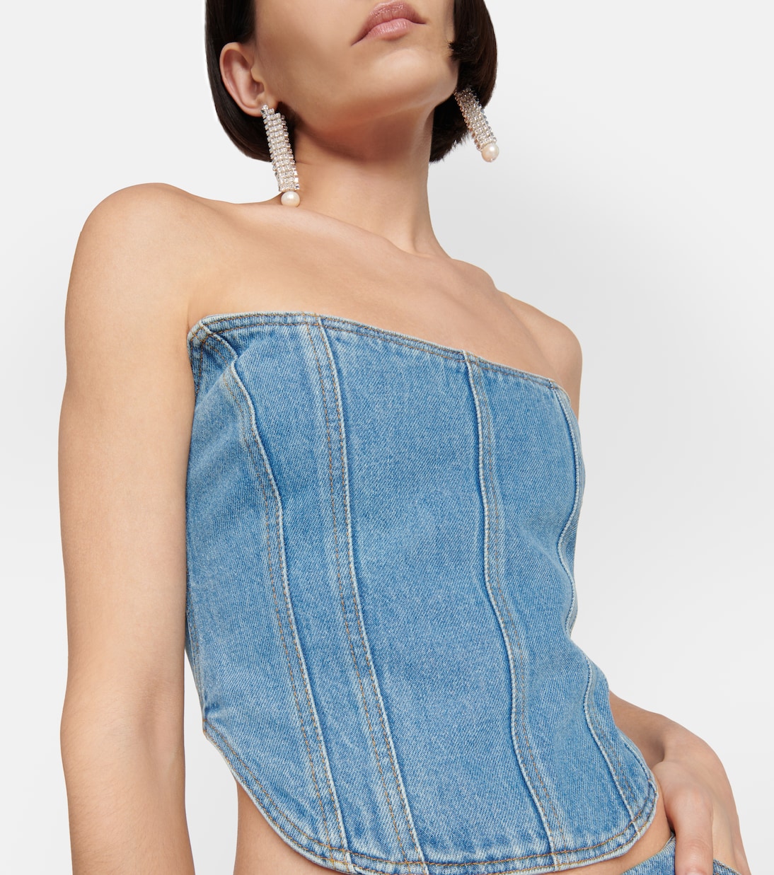 Denim bustier | Magda Butrym