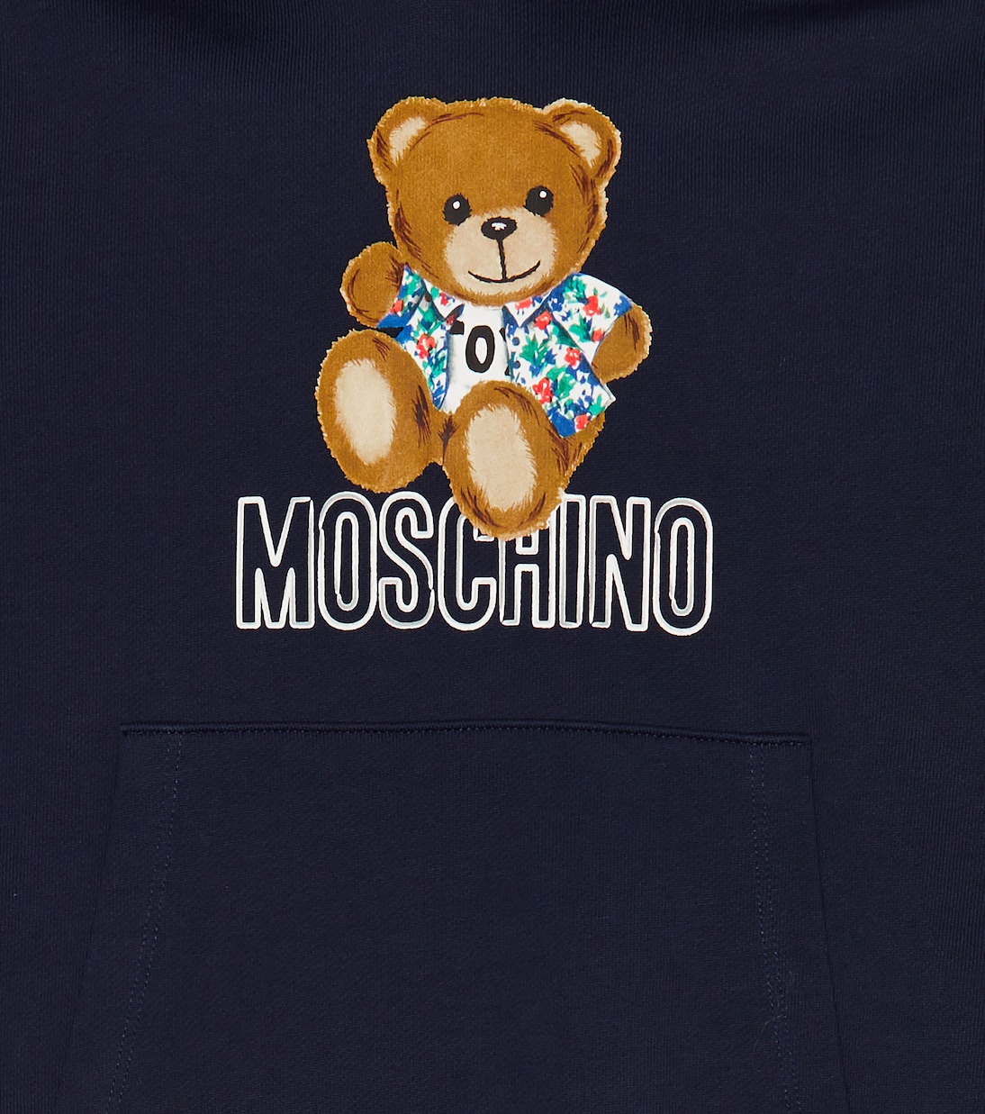 Printed cotton hoodie | Moschino Kids