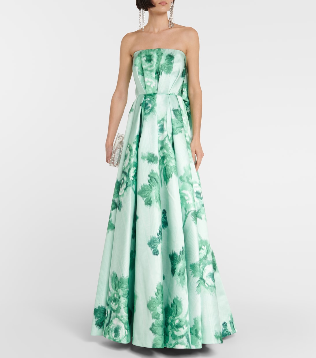 Merope strapless floral gown | Emilia Wickstead