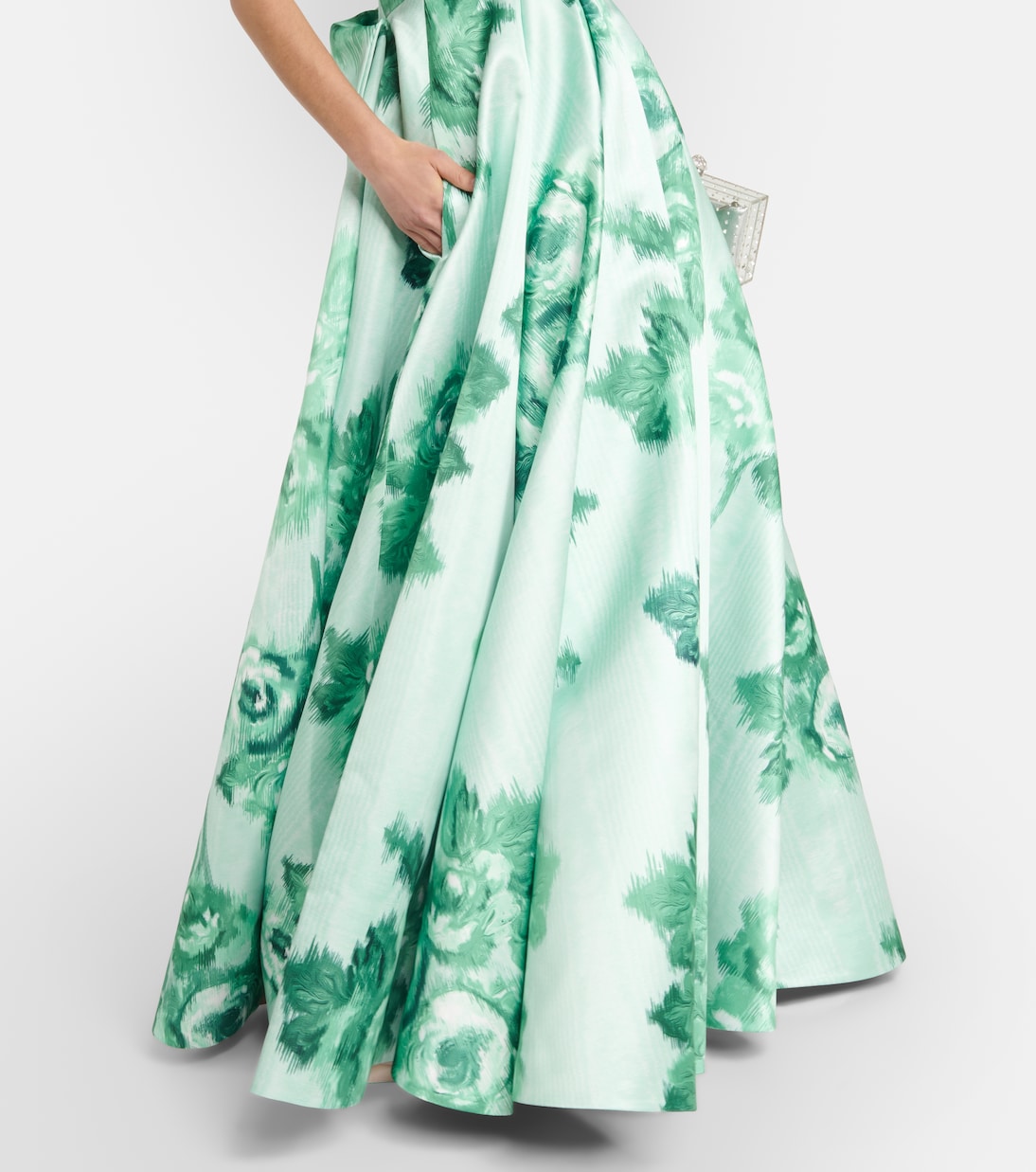 Merope strapless floral gown | Emilia Wickstead