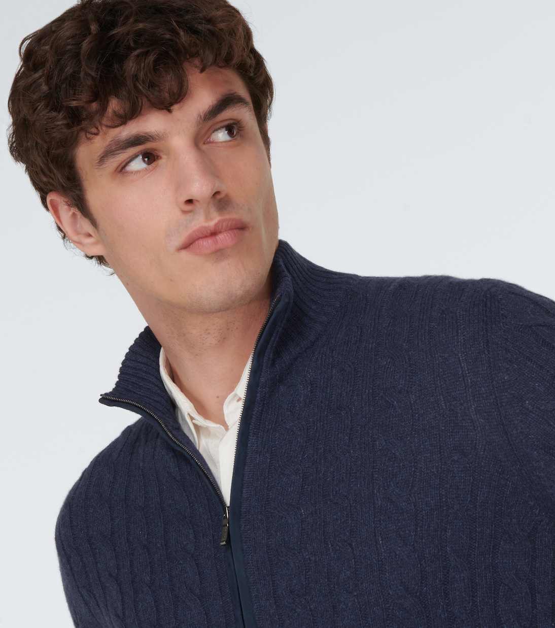 Cable-knit cashmere cardigan | Loro Piana