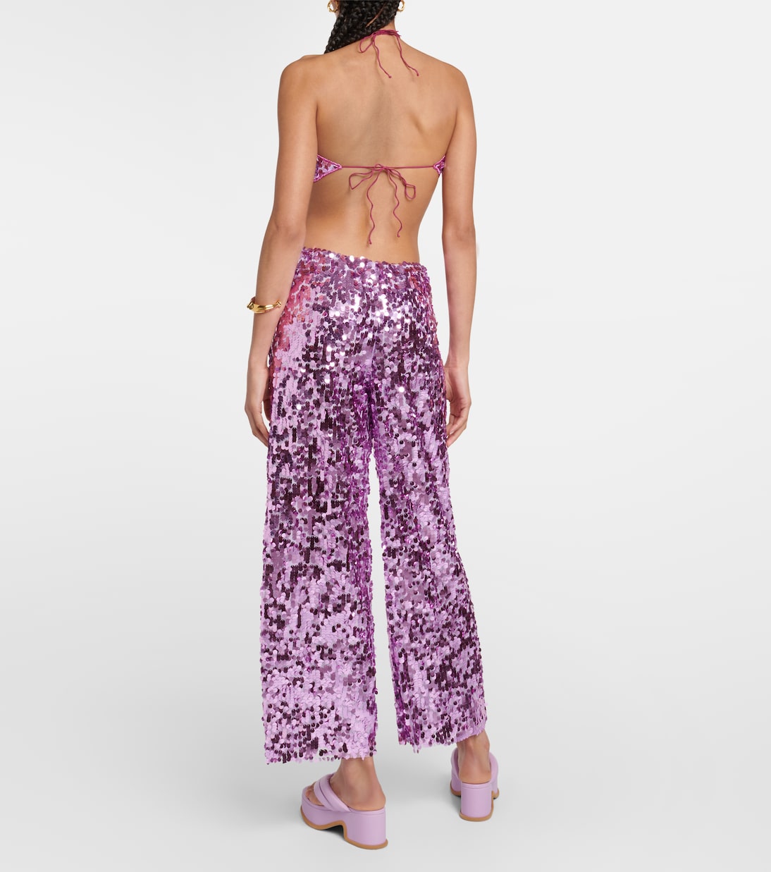 Top raccourci à sequins | Oséree