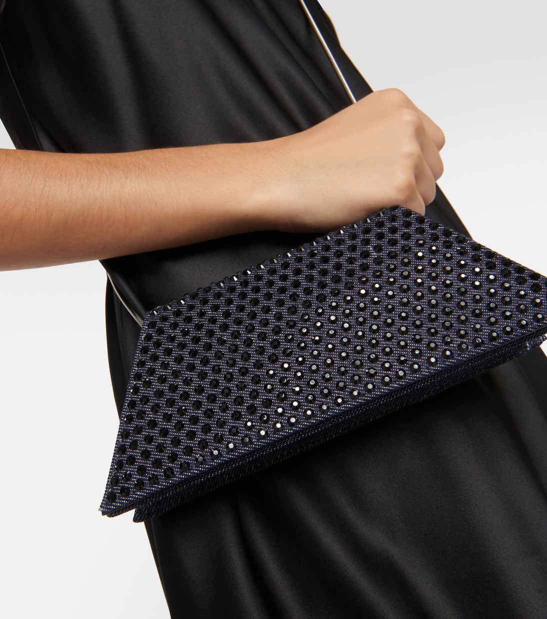 Pochette Superamini Yigit en jean | Amina Muaddi