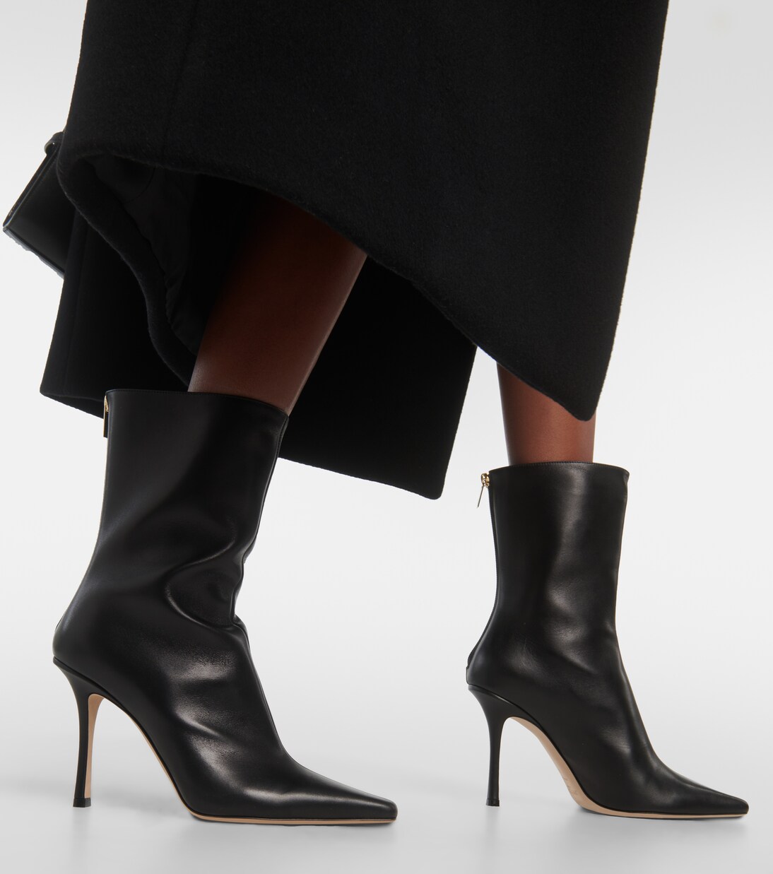 Ankle Boots Agathe 100 aus Leder | Jimmy Choo