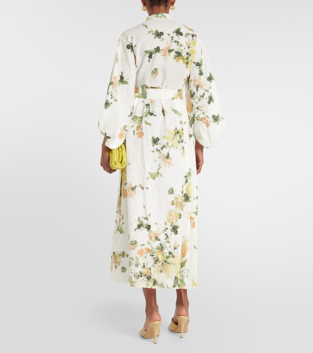 Wisteria floral linen minidress | Erdem