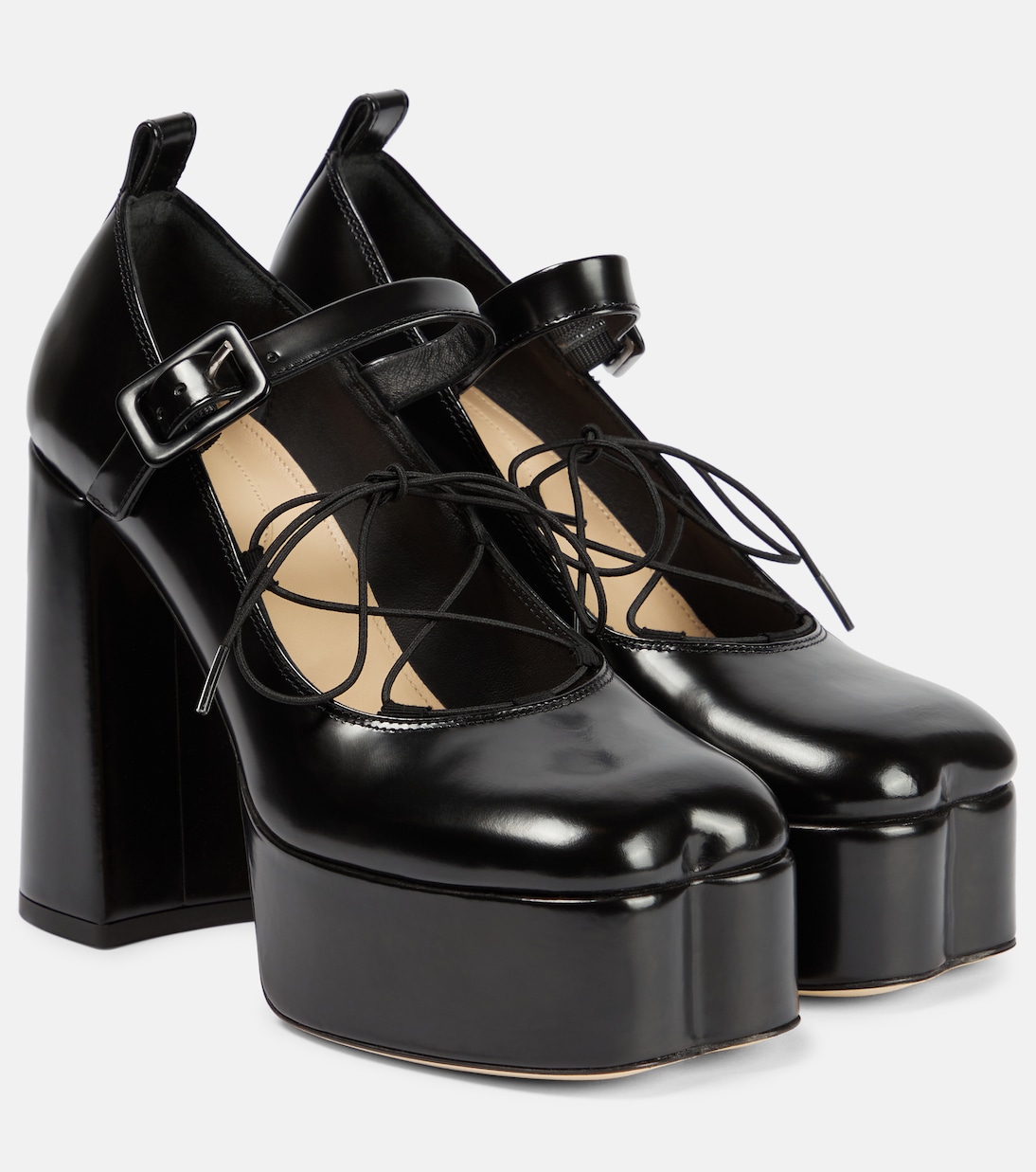 Escarpins à plateau en cuir | Simone Rocha