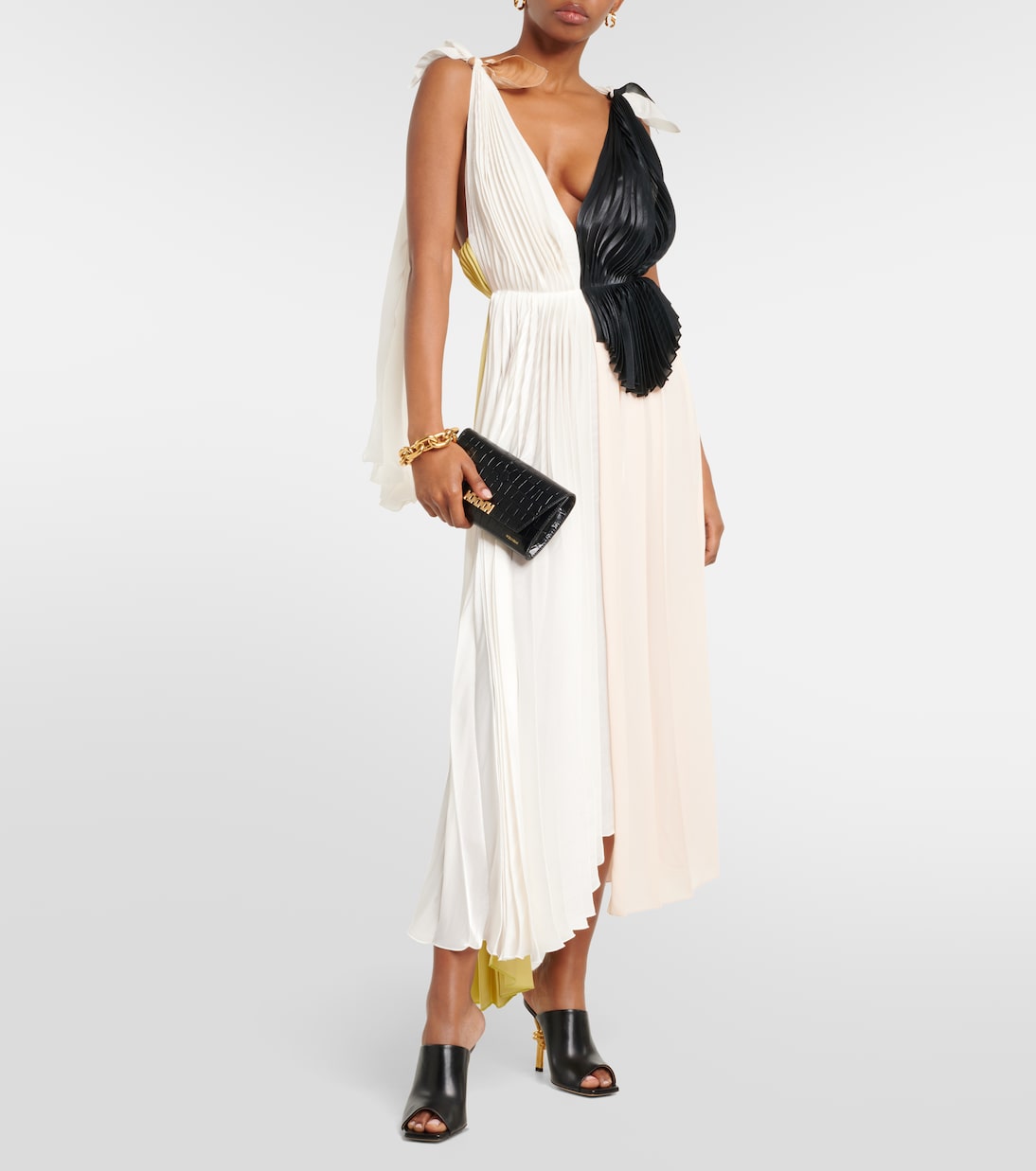 Robe longue asymétrique | Victoria Beckham
