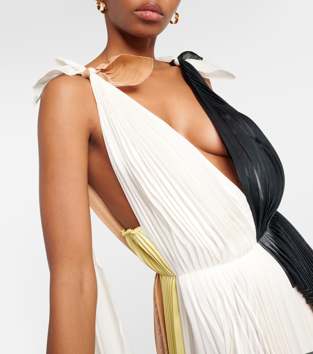 Robe longue asymétrique | Victoria Beckham