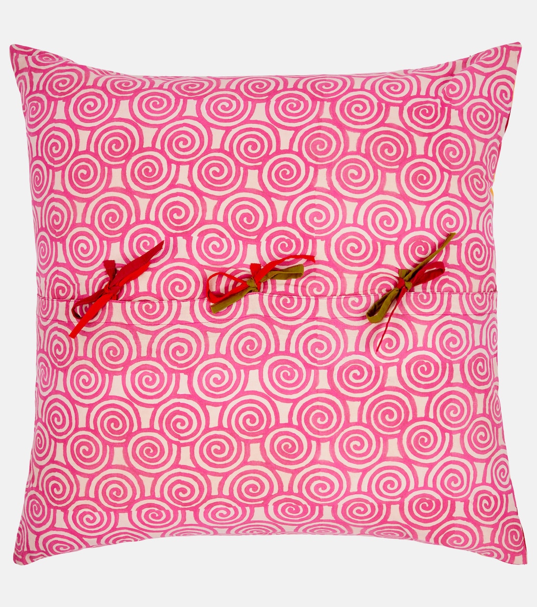 Camelia Magenta Medium cotton cushion | Lisa Corti