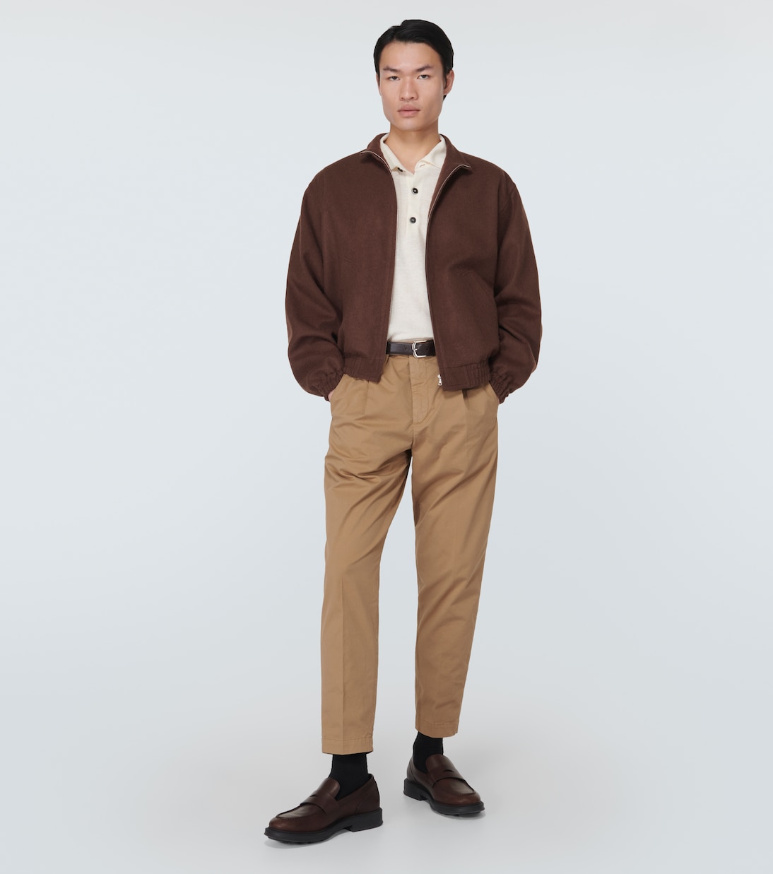 Masco Trevo mid-rise cotton gabardine chinos | Barena Venezia