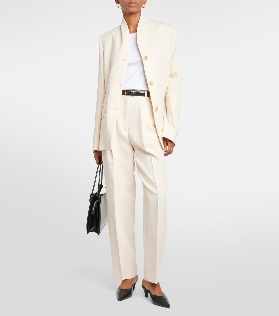 Pantaloni regular a pieghe | Toteme