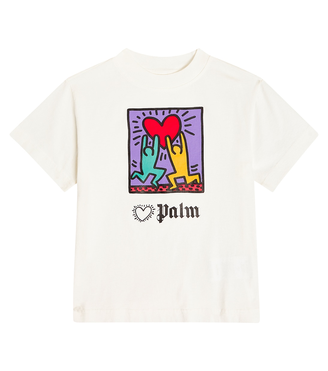x Keith Haring cotton jersey T-shirt | Palm Angels Kids