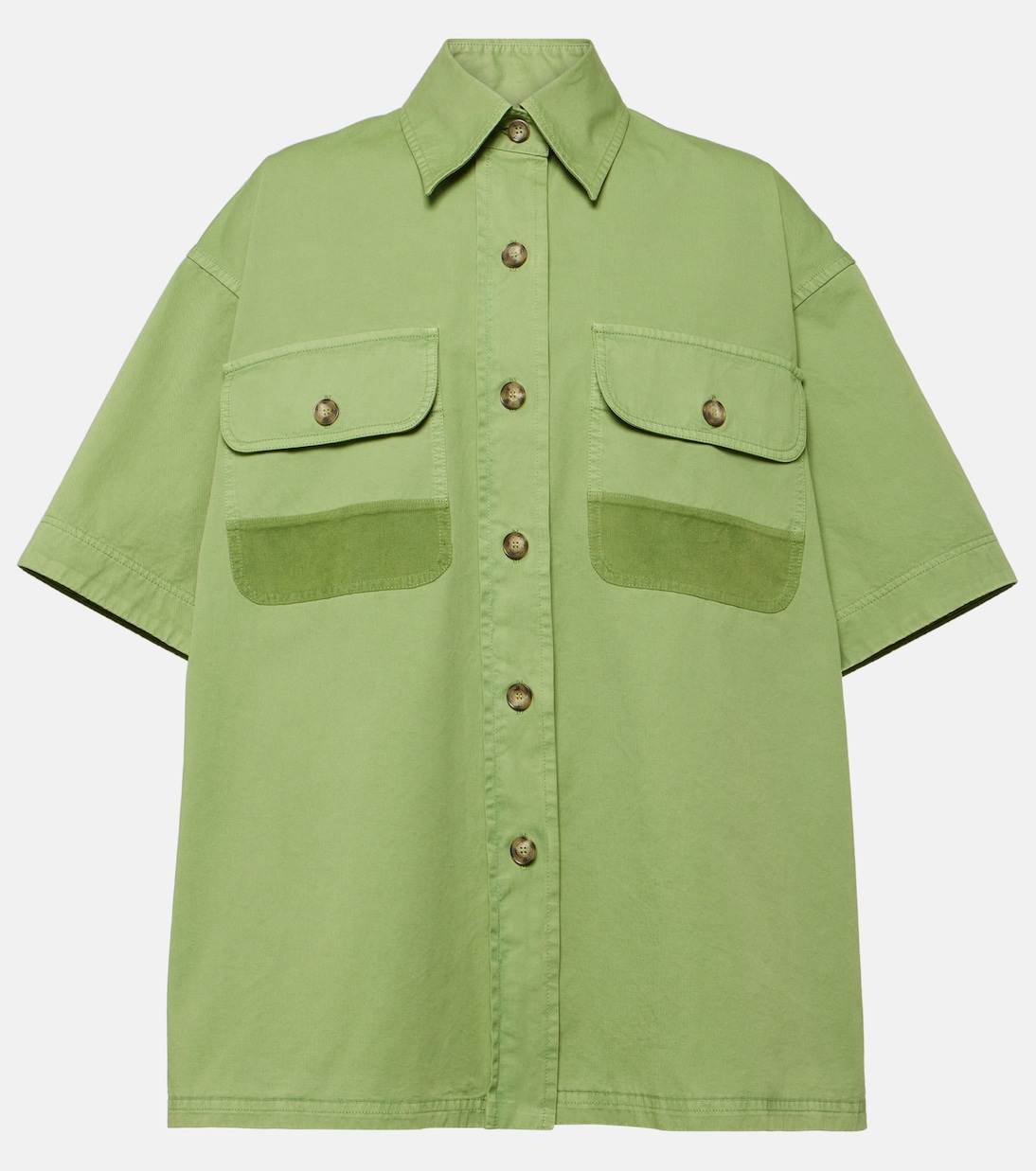 Camisa oversized de lona de algodón | Stella McCartney
