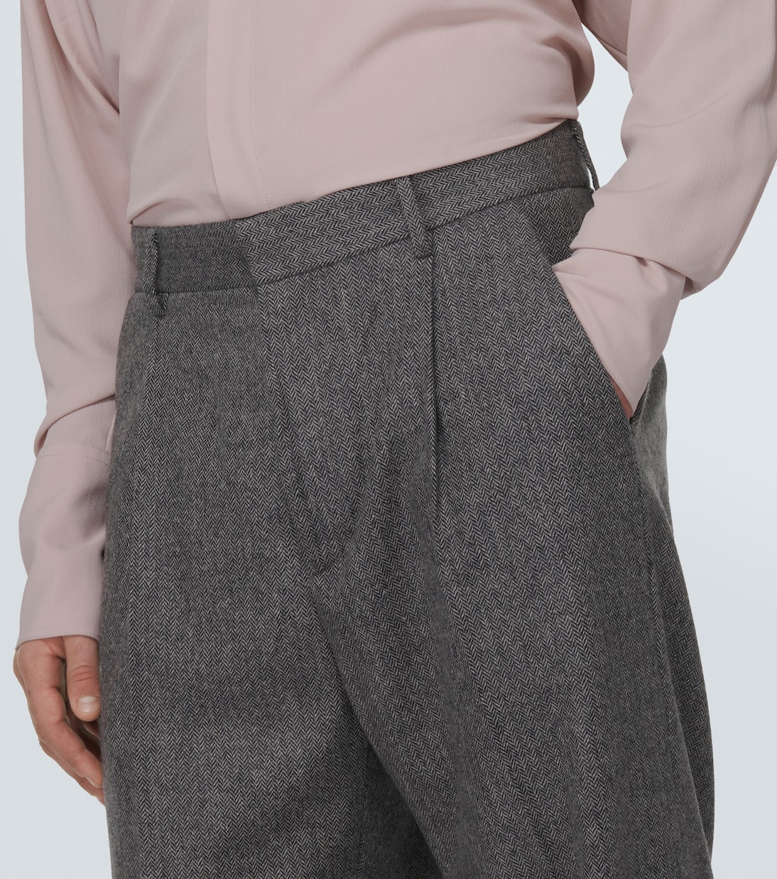 Wool and mohair straight pants | Winnie New York