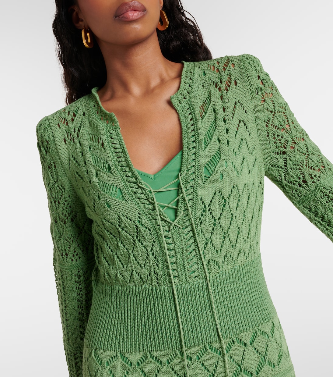 Abito midi Seductive in pizzo pointelle | Dorothee Schumacher