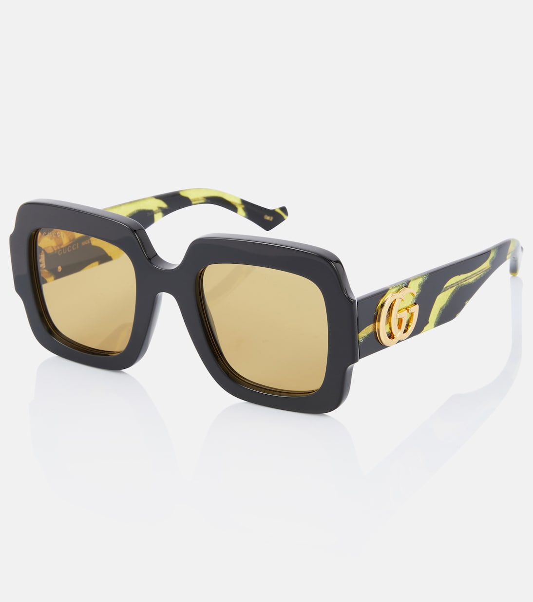 Occhiali da sole GUCCI con logo Double G in stile quadrato