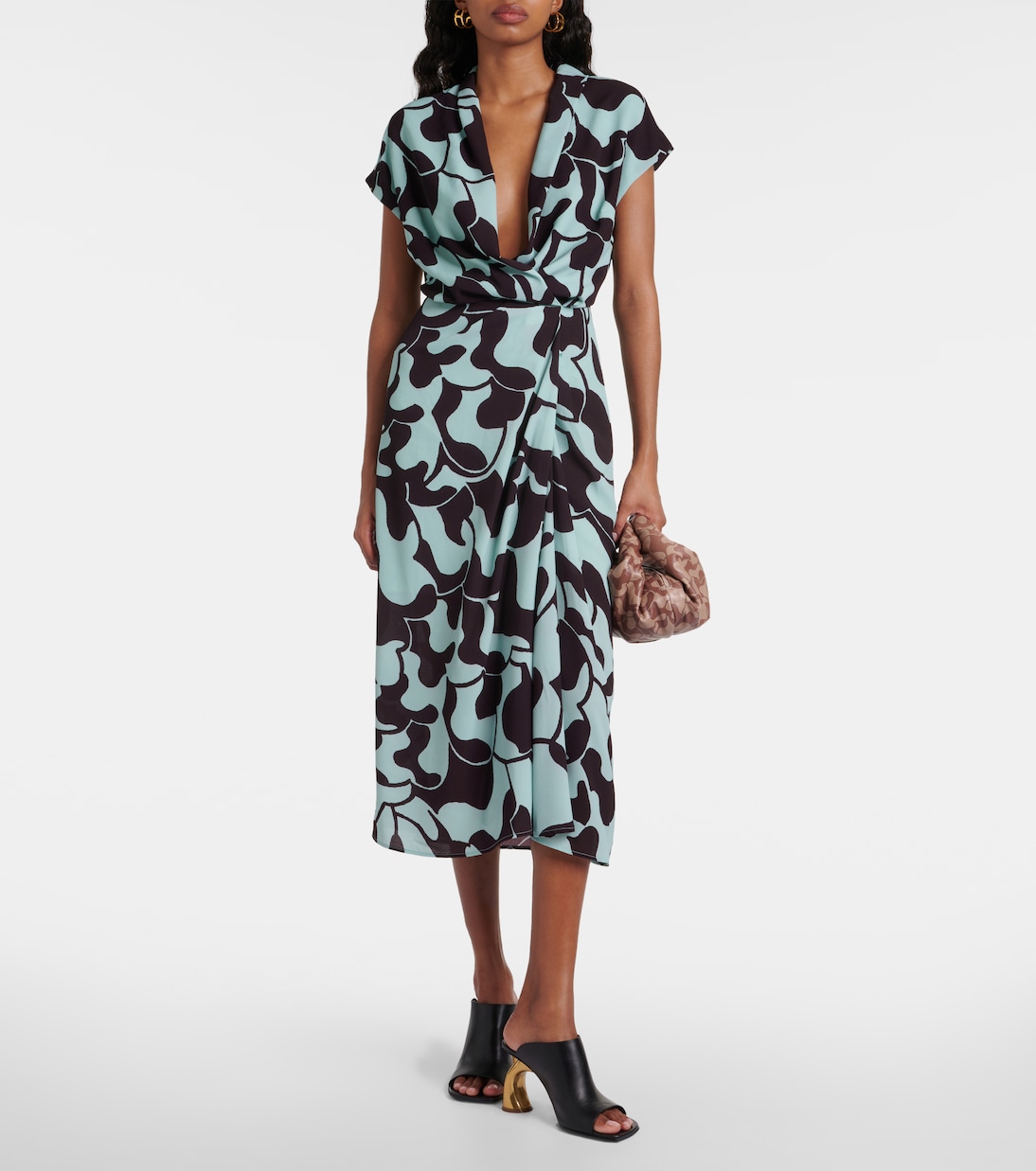 Robe midi en crêpe | Dries Van Noten