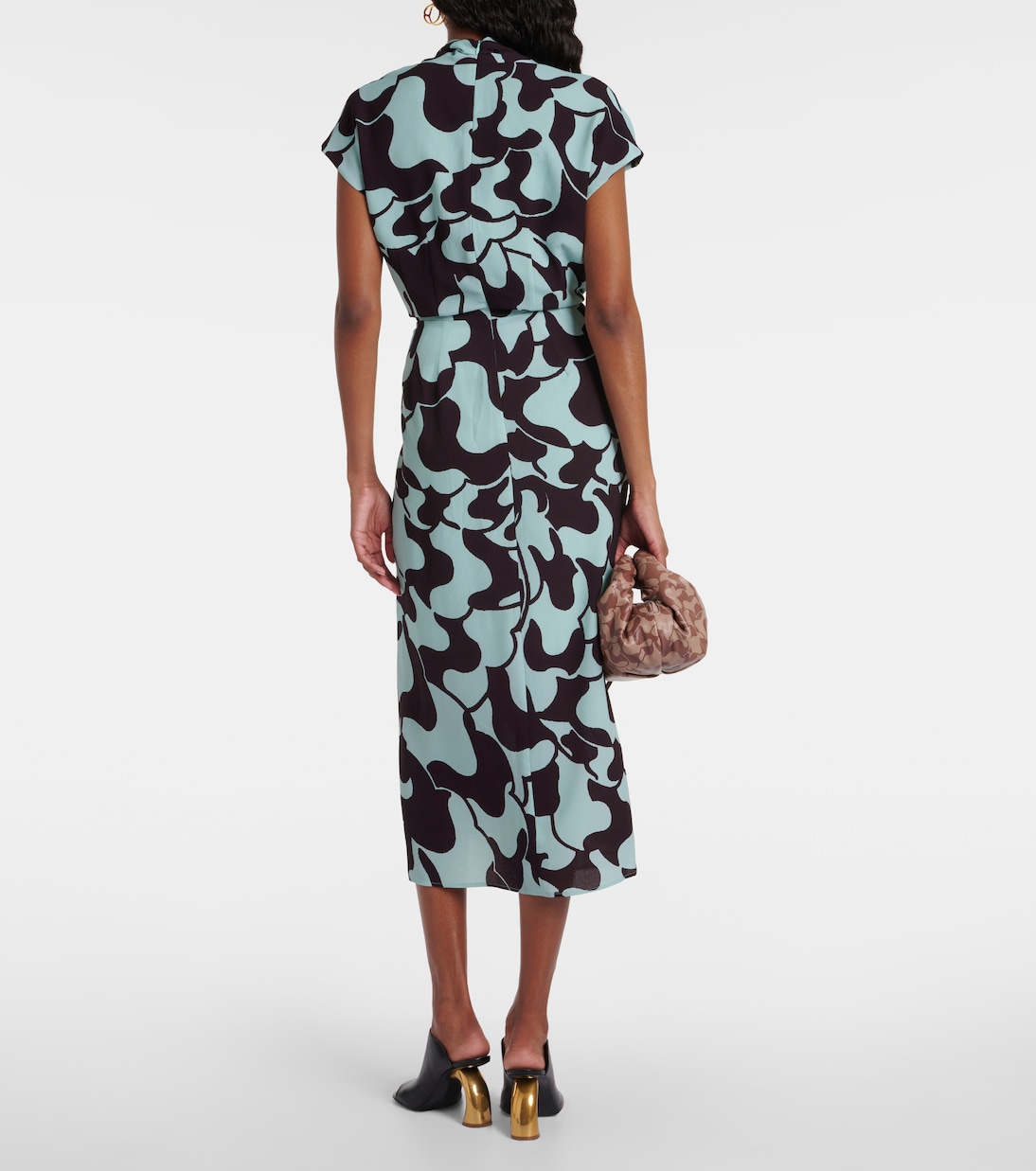 Robe midi en crêpe | Dries Van Noten