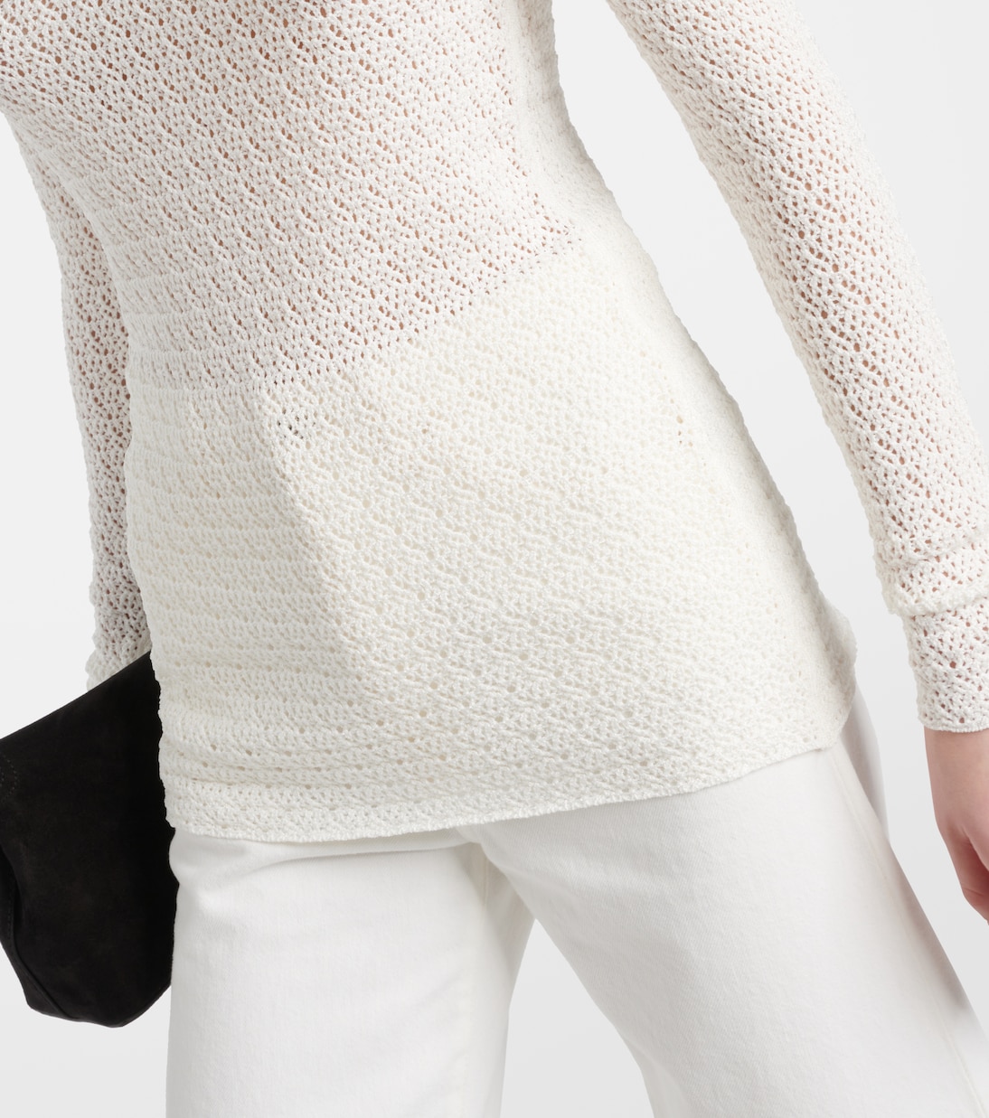 Top con cuello alto de croché | Toteme