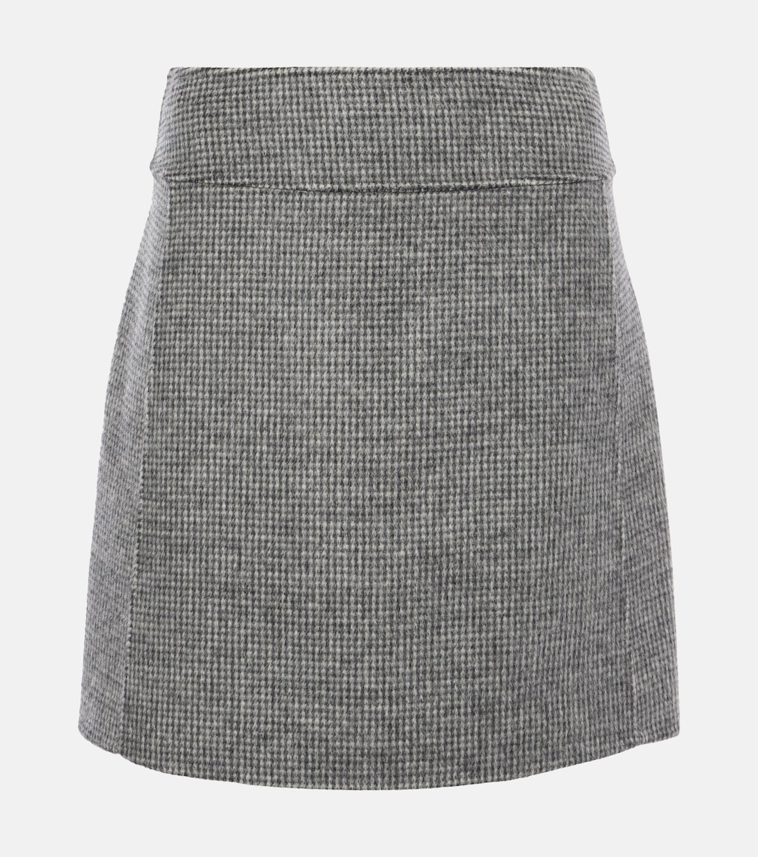 Stone houndstooth wool and mohair-blend miniskirt | 'S Max Mara