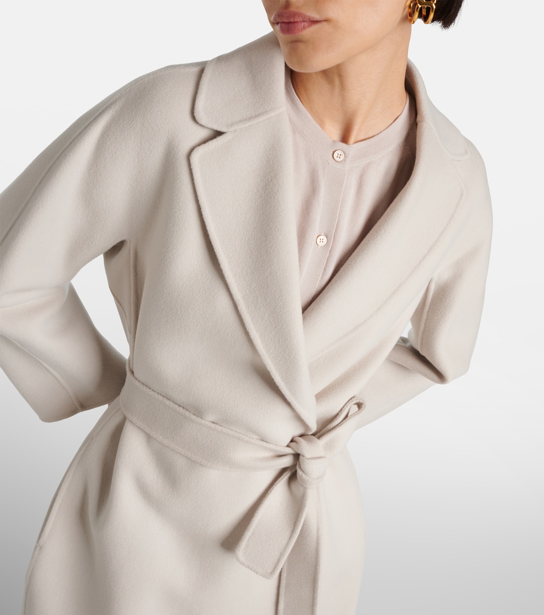 Manteau Esturia en laine en blanc S Max Mara Mytheresa