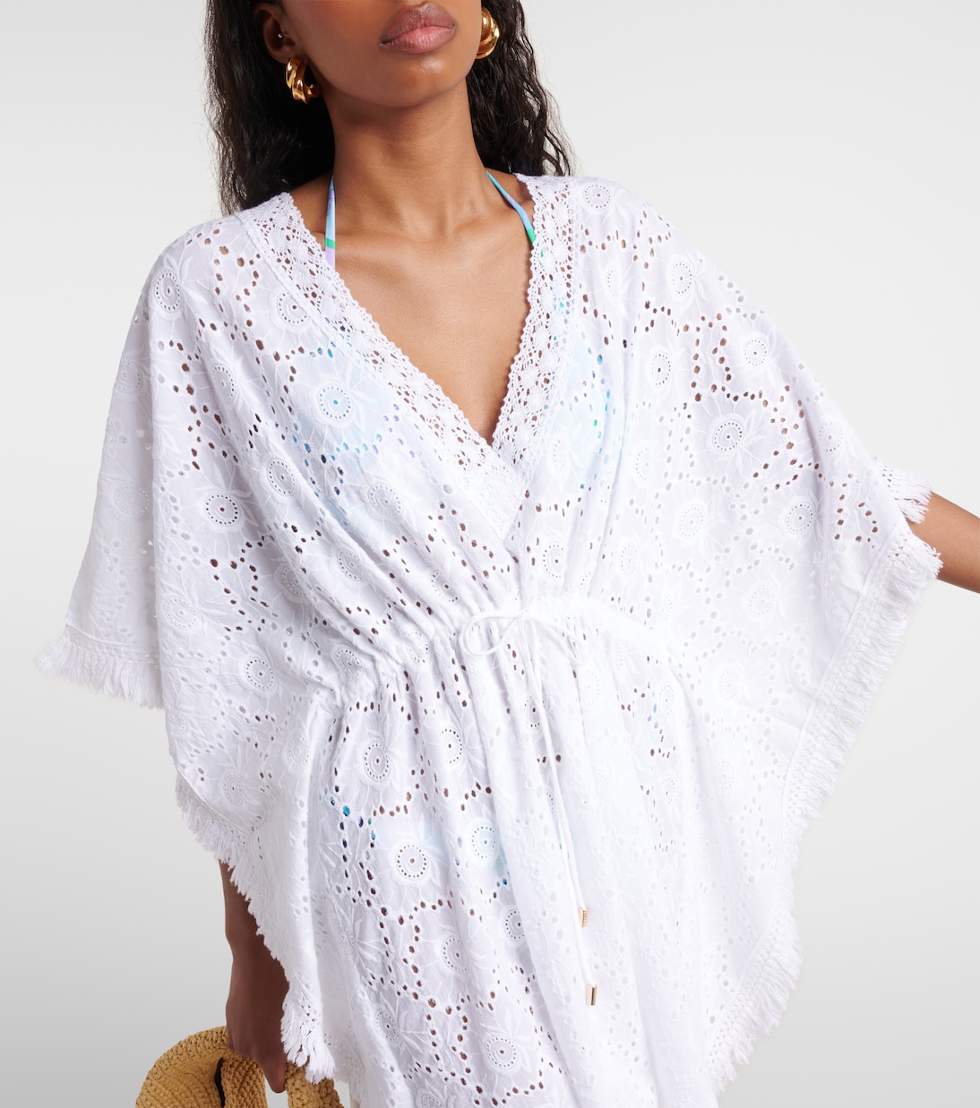 Caftano Ivy in cotone sangallo | Melissa Odabash