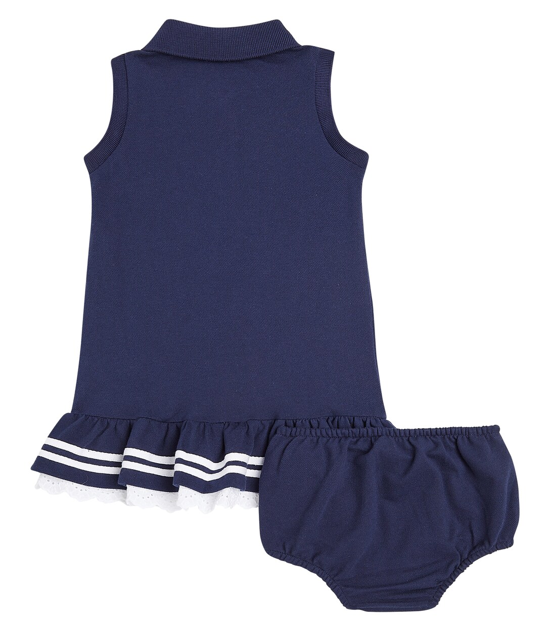 Baby Set aus Kleid und Hoschen in Blau Polo Ralph Lauren Kids Mytheresa
