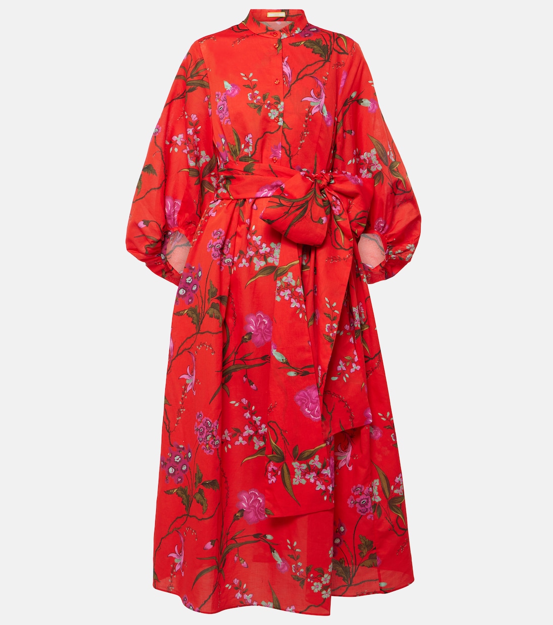Robe midi en coton et lin | Erdem