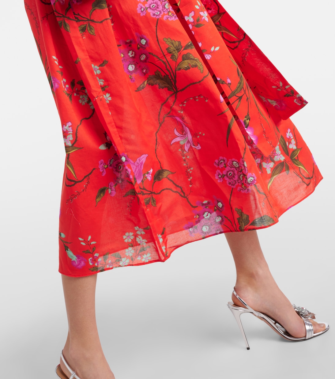 Robe midi en coton et lin | Erdem