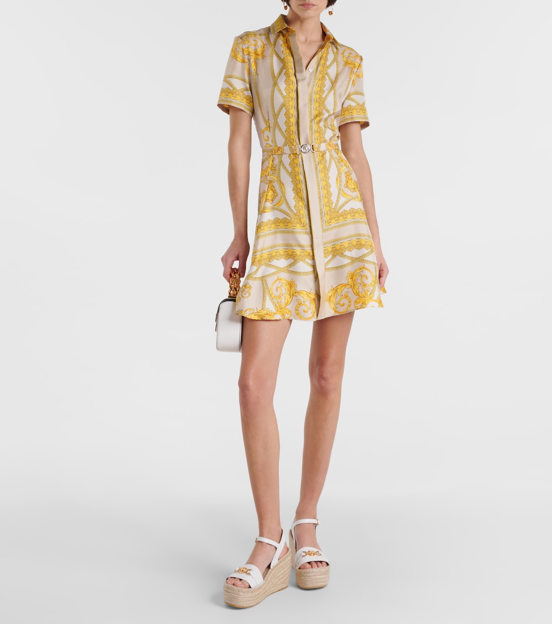 Espadrilles compensées Medusa ‘95 en cuir | Versace