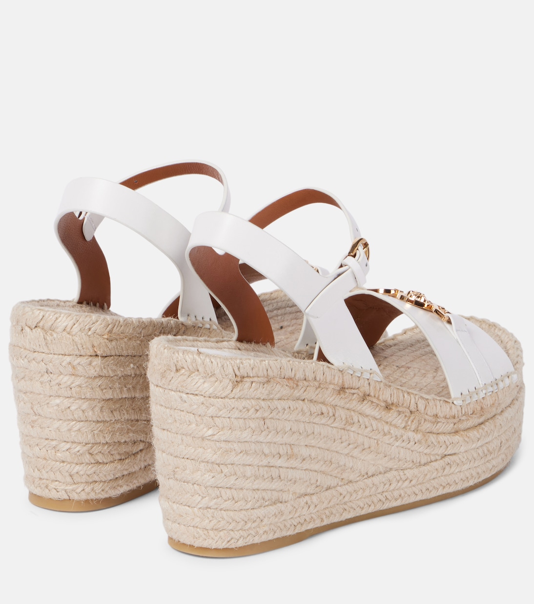 Espadrilles compensées Medusa ‘95 en cuir | Versace