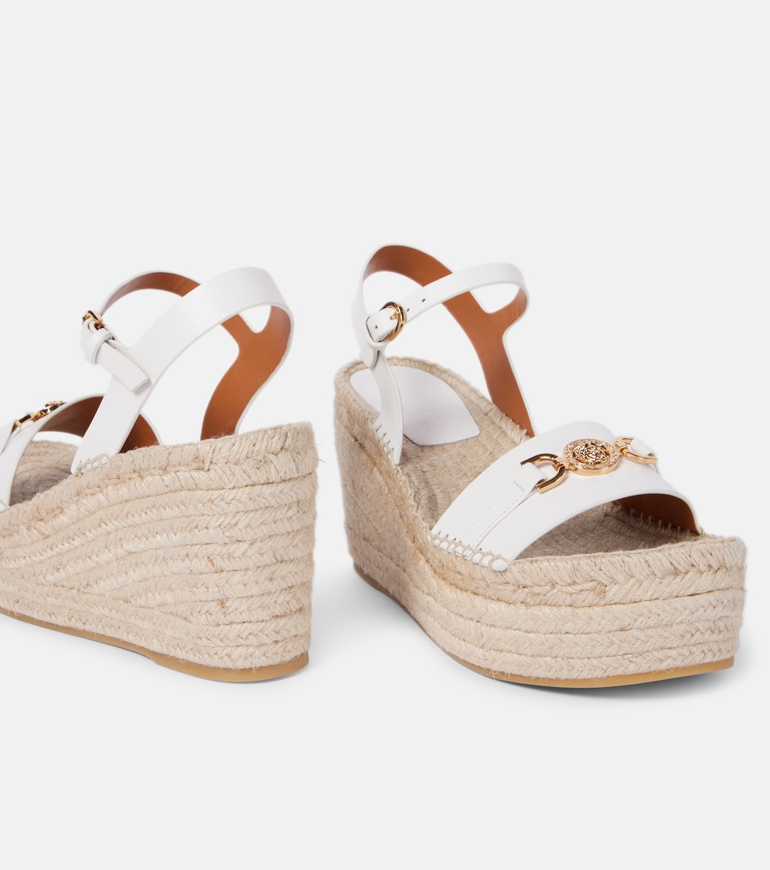 Espadrilles compensées Medusa ‘95 en cuir | Versace