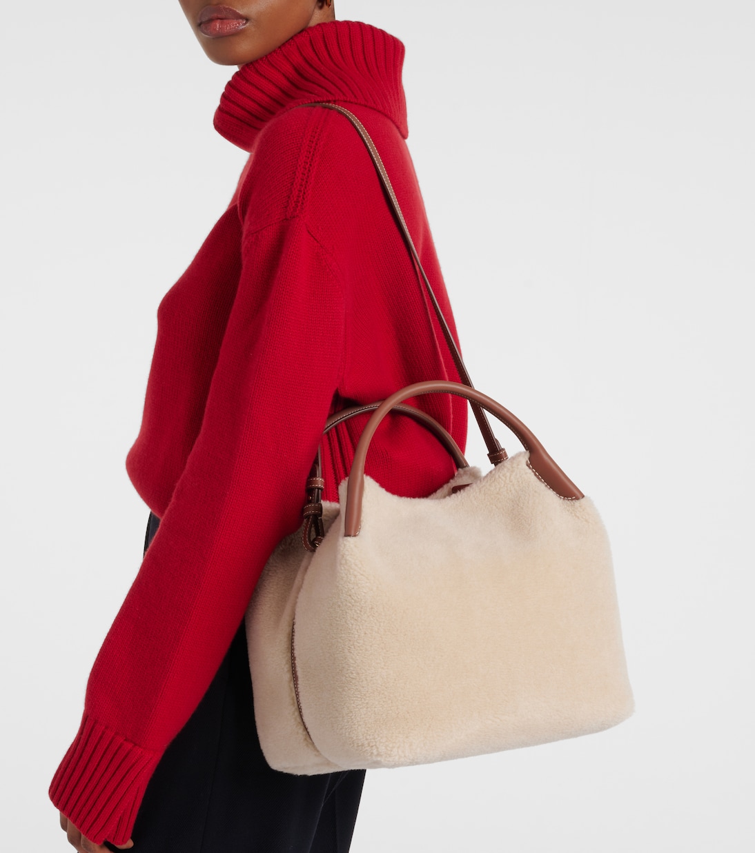 Sac seau Bale Large en cachemire et soie | Loro Piana