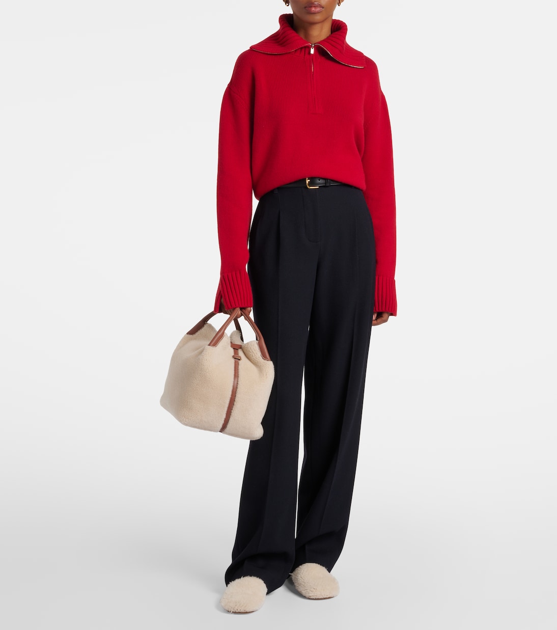 Sac seau Bale Large en cachemire et soie | Loro Piana