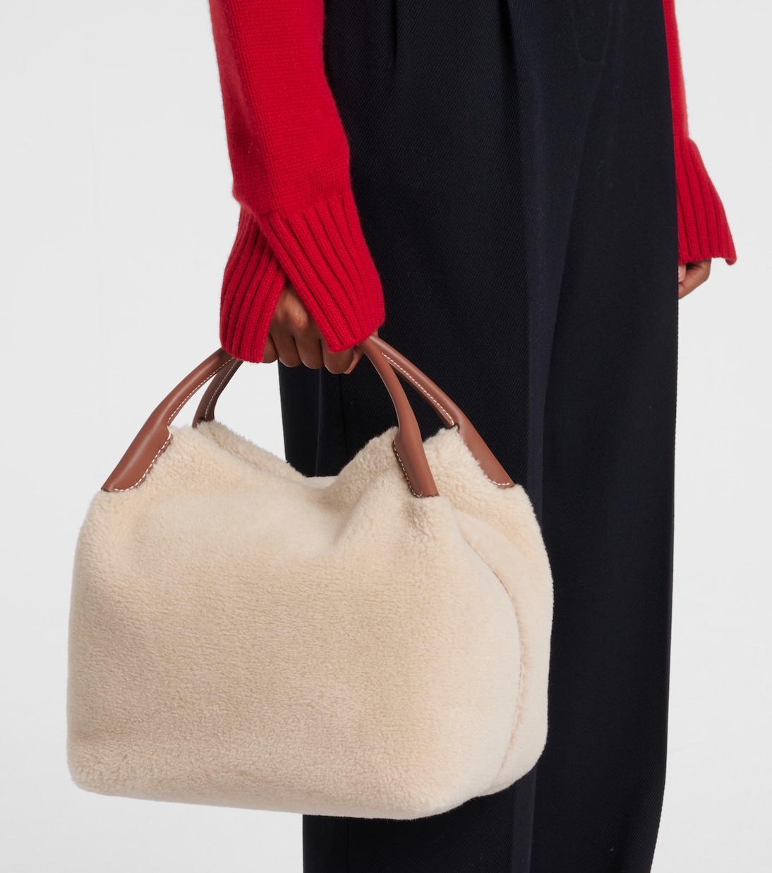 Sac seau Bale Large en cachemire et soie | Loro Piana