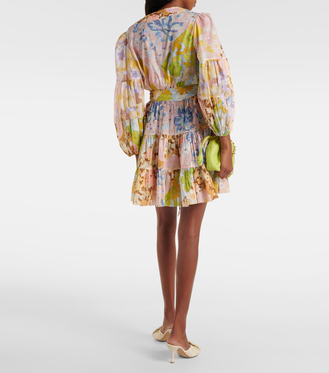Vestido envolvente Pop de algodón floral | Zimmermann