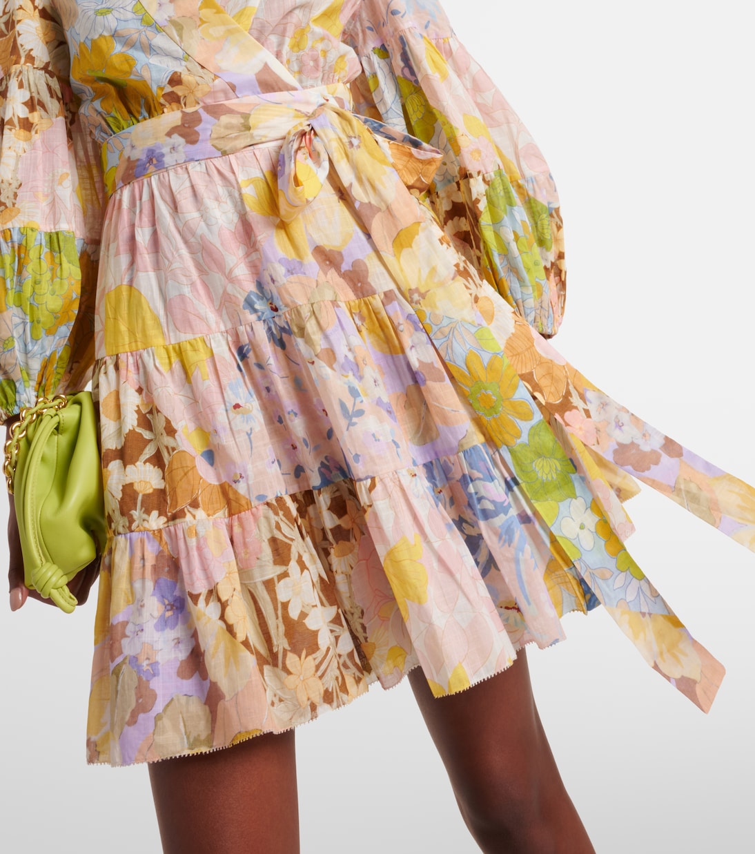 Vestido envolvente Pop de algodón floral | Zimmermann
