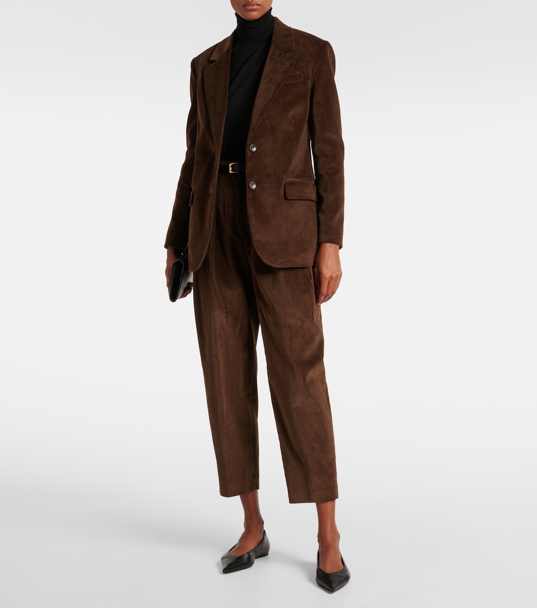 Pantalon tapered Emmett en velours côtelé de coton | Altuzarra
