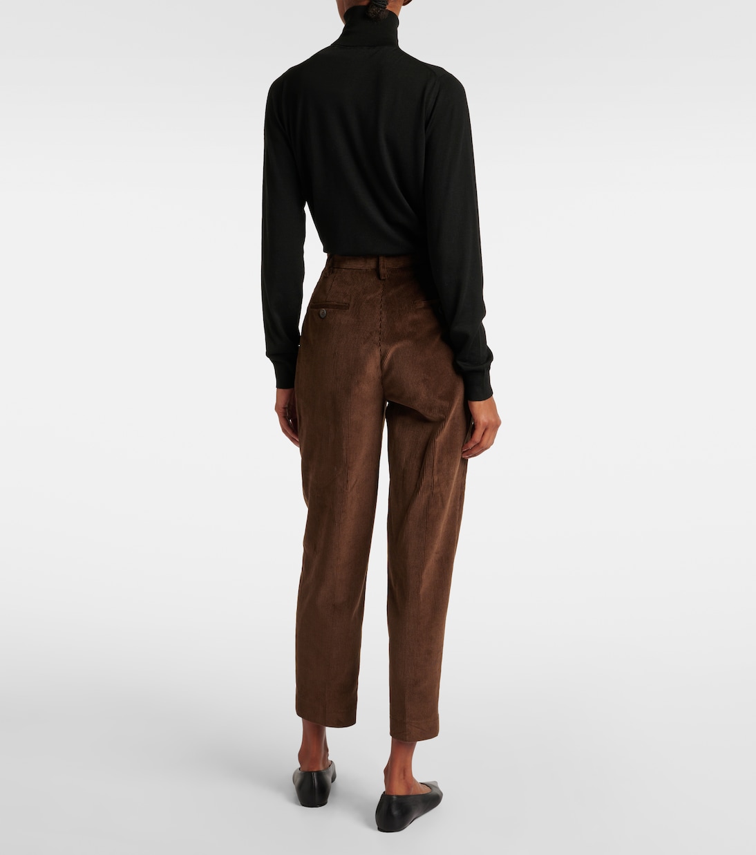 Pantalon tapered Emmett en velours côtelé de coton | Altuzarra
